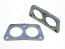 Exhaust Flange Trapezoid 2-Hole Bus 72-74 Pair