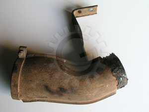 Hot Air Pipe RIGHT Heat Exchanger to Air Flap Valve Bus 75-78