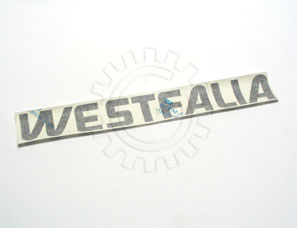 Westfalia Logo Sticker Rear Poptop Black