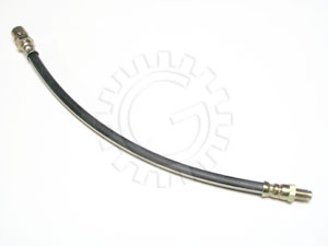 Rubber Brake Flex Hose 350mm Front Male/Female Ends Beetle w/ Discs 67-77 / Ghia 67-74 / Type 3 67-74