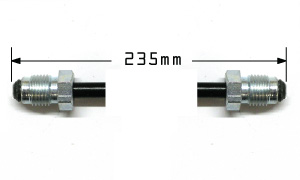 Metal Brake Line 235mm Long