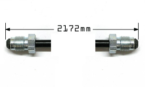 Metal Brake Line Front to Rear many models 2172mm Long
