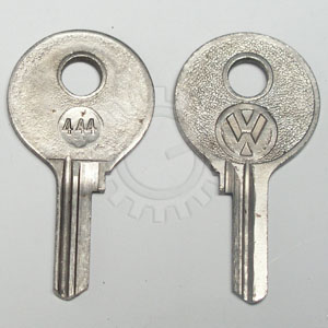 Key Blank "P" Profile Bus '52-'55 Beetle '51-'53 (Ignition only) NOS