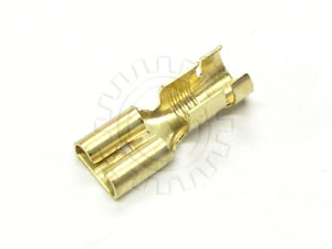 10 Pack Terminal - .25" Non-Insulated Female Disconnect for 4.0-6.0 wire