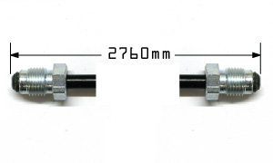 Metal Brake Line Front to Rear Early Bus 2760mm Long