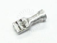 10 Pack Terminal - .25" Non-Insulated Female Disconnect w/ Locking Tab for 4.0-6.0 wire