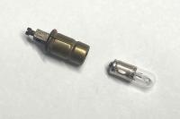 Light Socket for Gauges Early Type With Screw Terminal Good Used